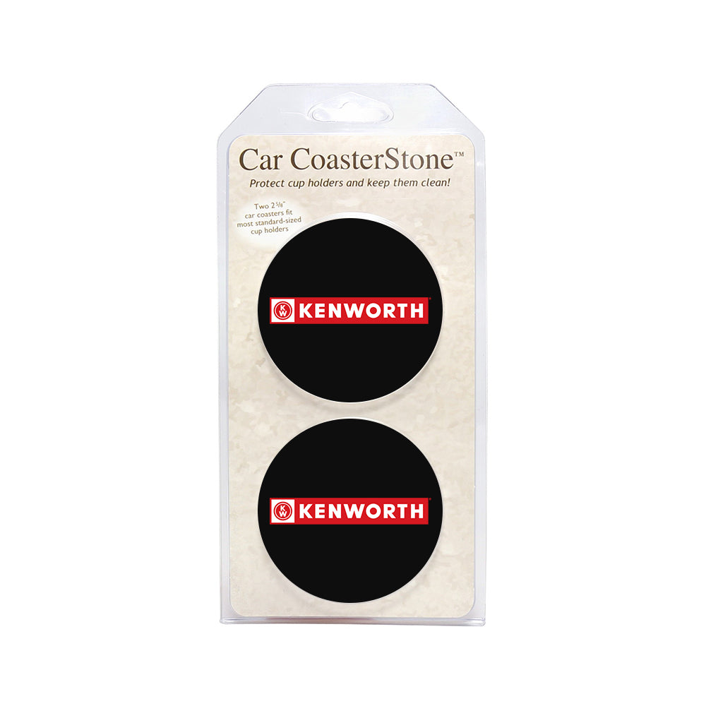 2.6" Absorbent Stone Car Coaster - 2 Pack (Qty: 100)