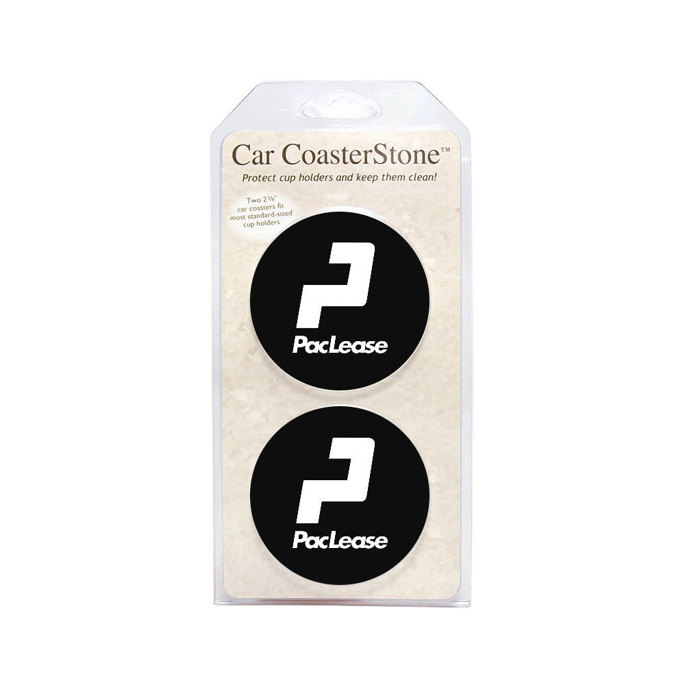 2.6" Absorbent Stone Car Coaster - 2 Pack (Qty: 100)