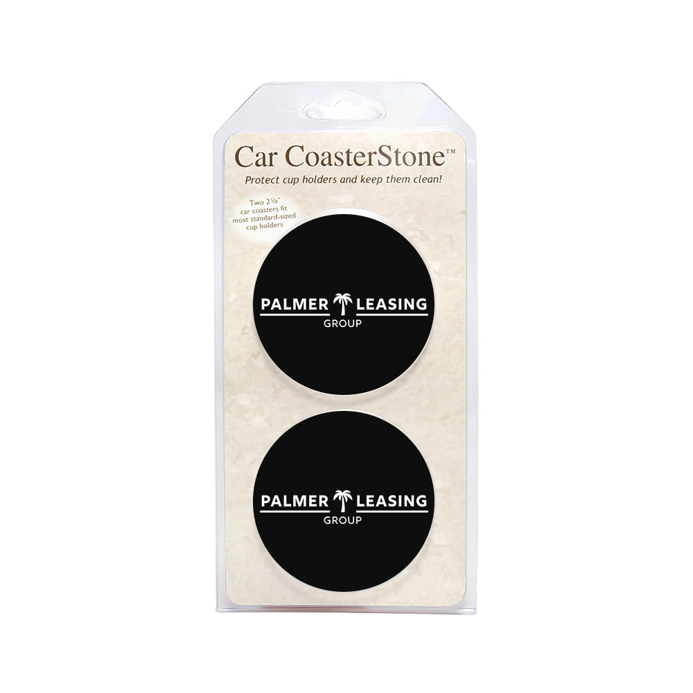 2.6" Absorbent Stone Car Coaster - 2 Pack (Qty: 100)